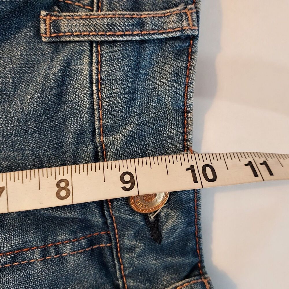 Code Bleu Size 6 Capri Jeans Denim Blue Stretch Distressed Chelsea Comfy Casual - Picture 13 of 14